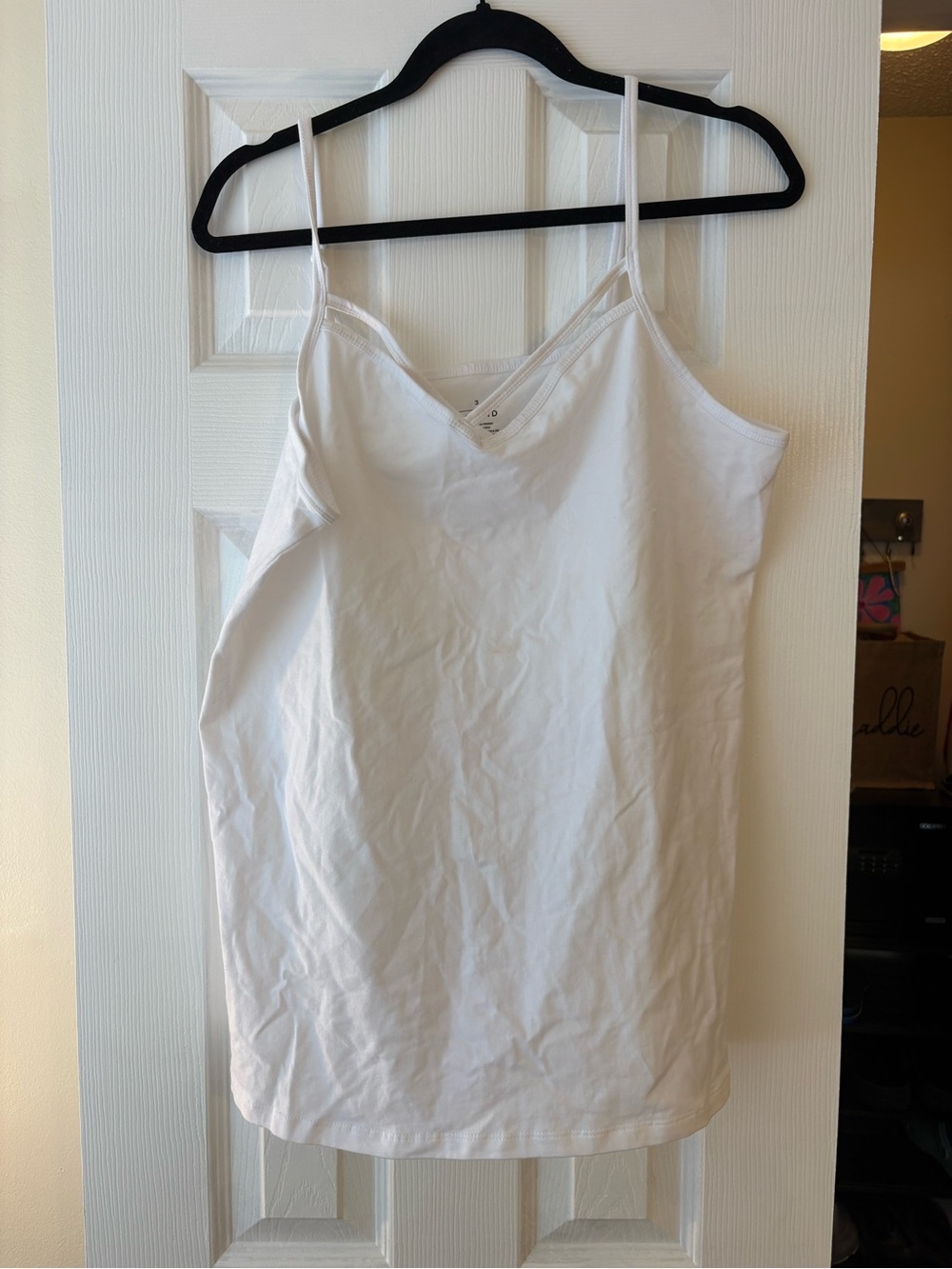 torrid White V-Neck Camisole Tank with Thin Straps